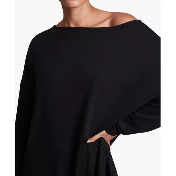 All Saints Oversize Long Sleeved Rita Top In Black Size XS EUC - Picture 3 of 16